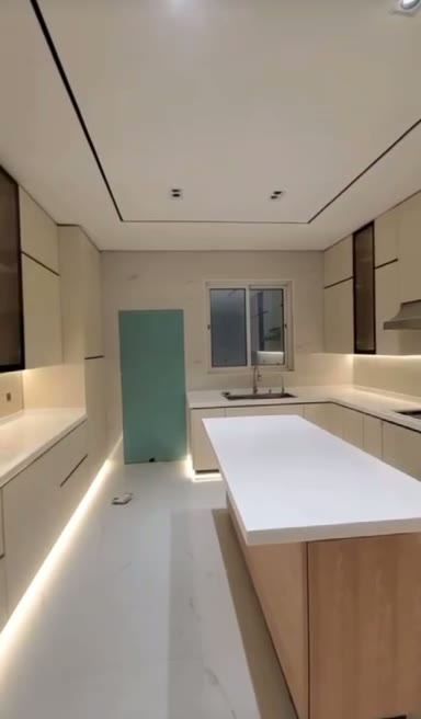 شفّاط ستانلس ومسطح طبخ مدمج مع إضاءة LED
